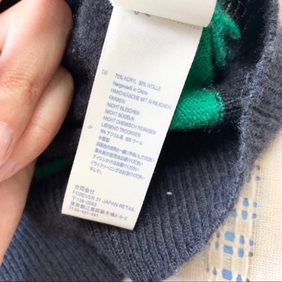 Wool Blend Eclectic Grandpa Striped Button Down Cropped Cardigan Preppy Sweater - Picture 12 of 14